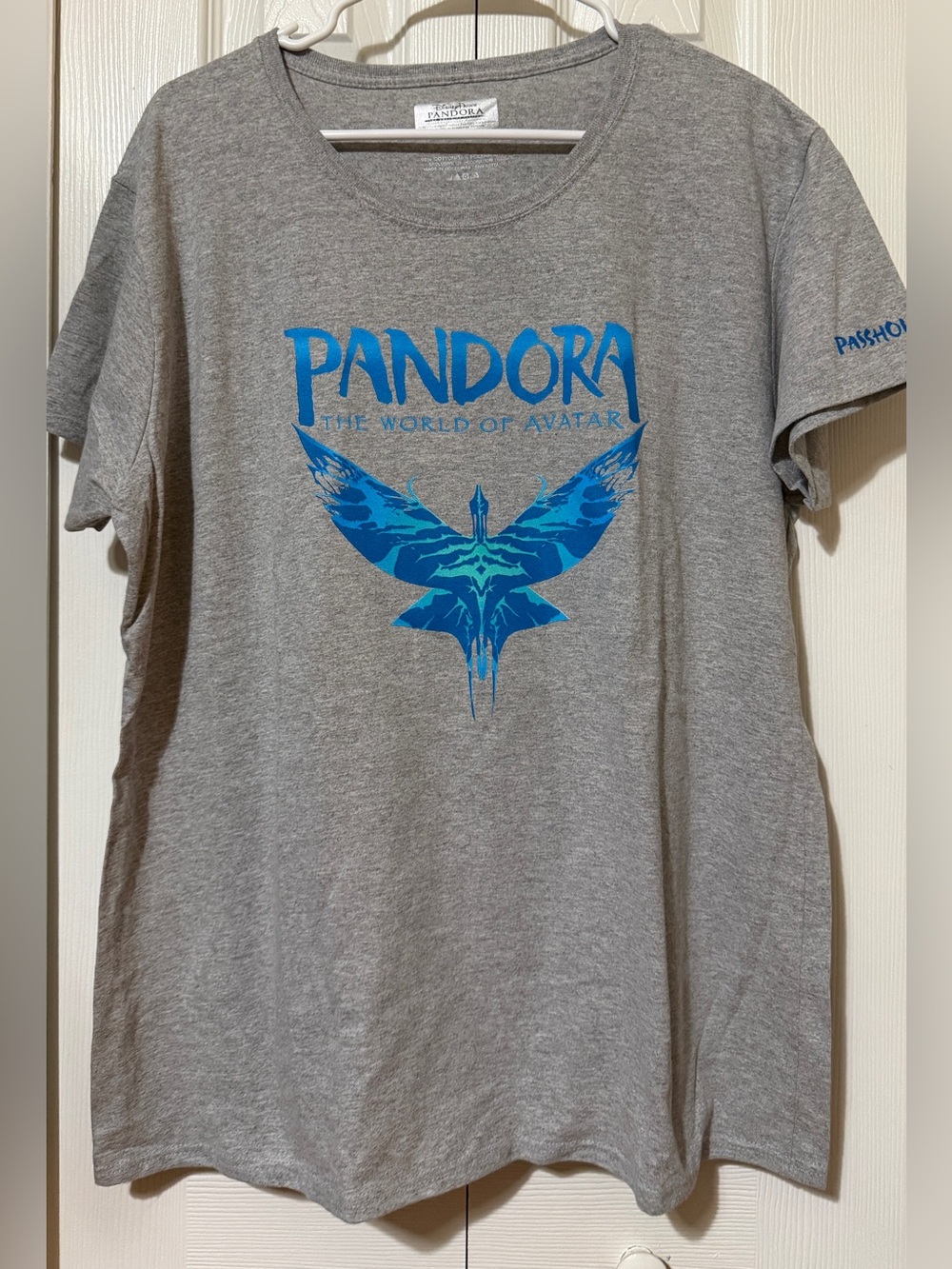 Disney Parks Pandora Avatar Passholder Opening Day Grey T-shirt Womens Size 2XL